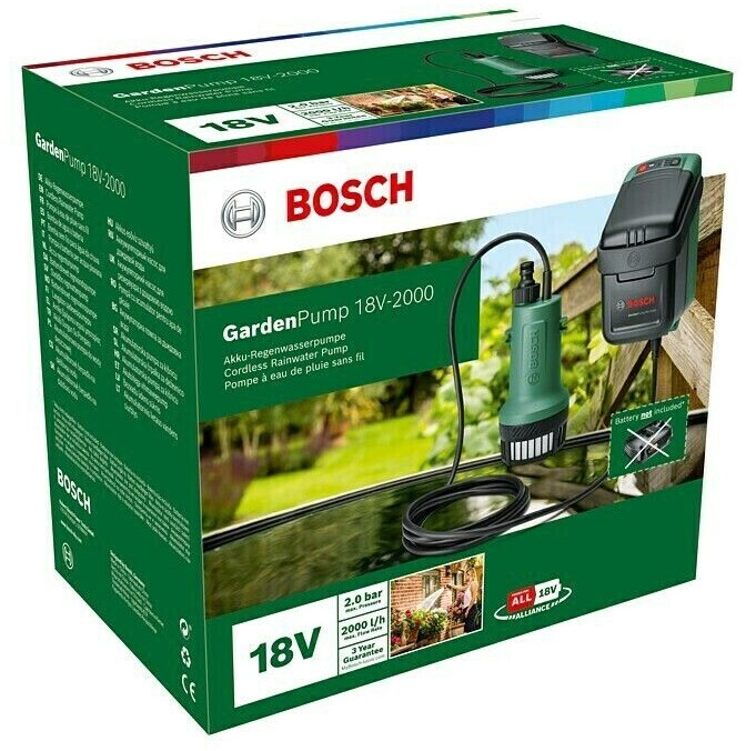 Bosch Akku-Regenwasserpumpe GardenPump 18 kaufen bei OBI