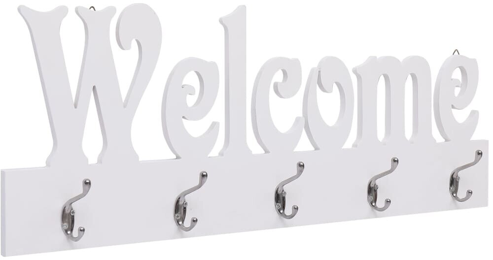 vidaXL Porte-manteau mural WELCOME 74 x 29,5 cm