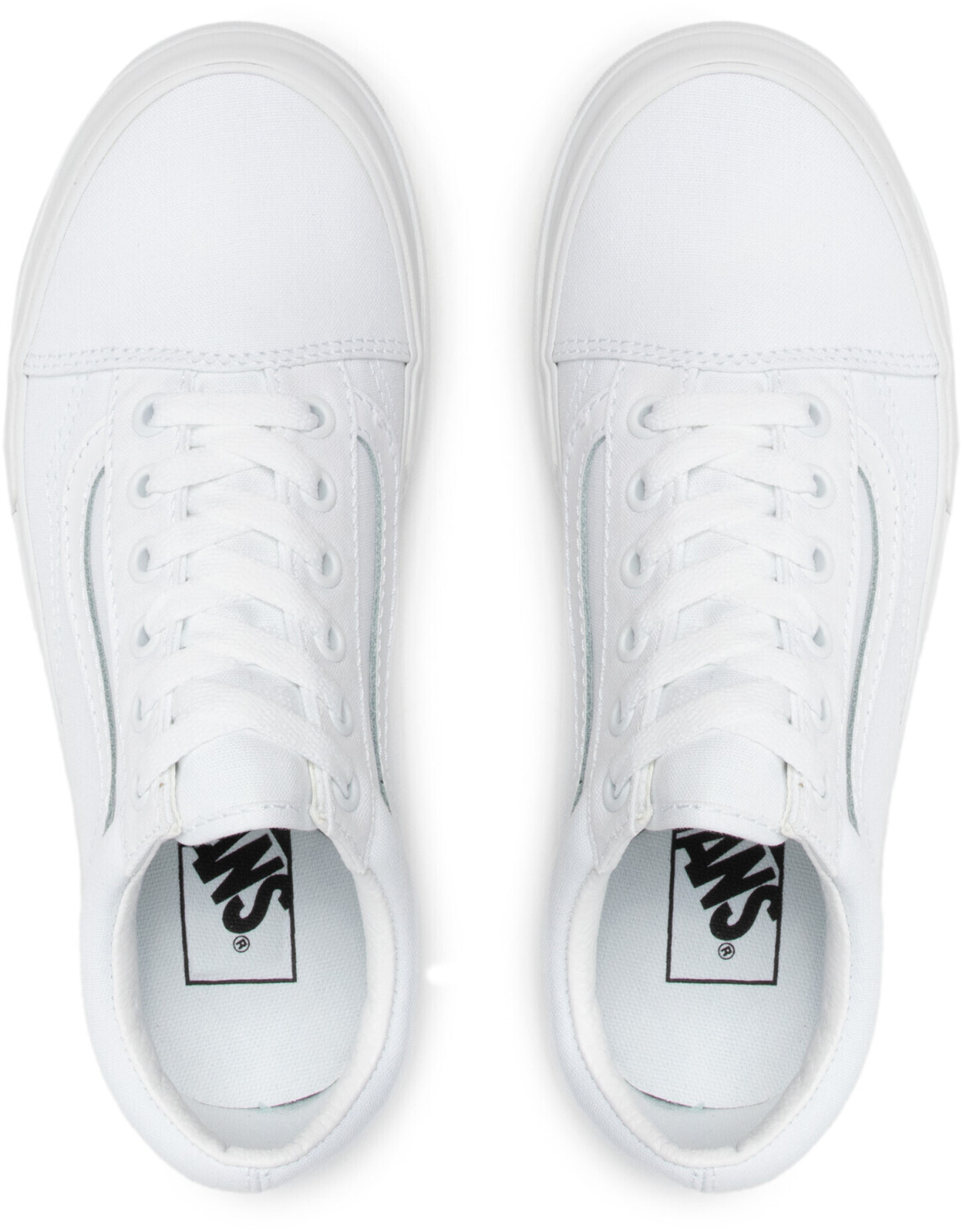 Vans old skool canvas true white outlet