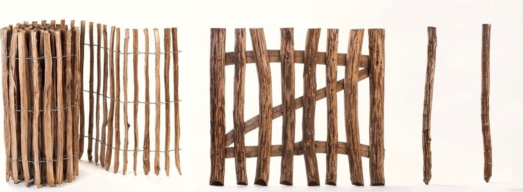 MC.Sammler MC.Sammler Paling Fence Hazelnut 150 cm x 3 m Spacing 7-8 cm - view 7