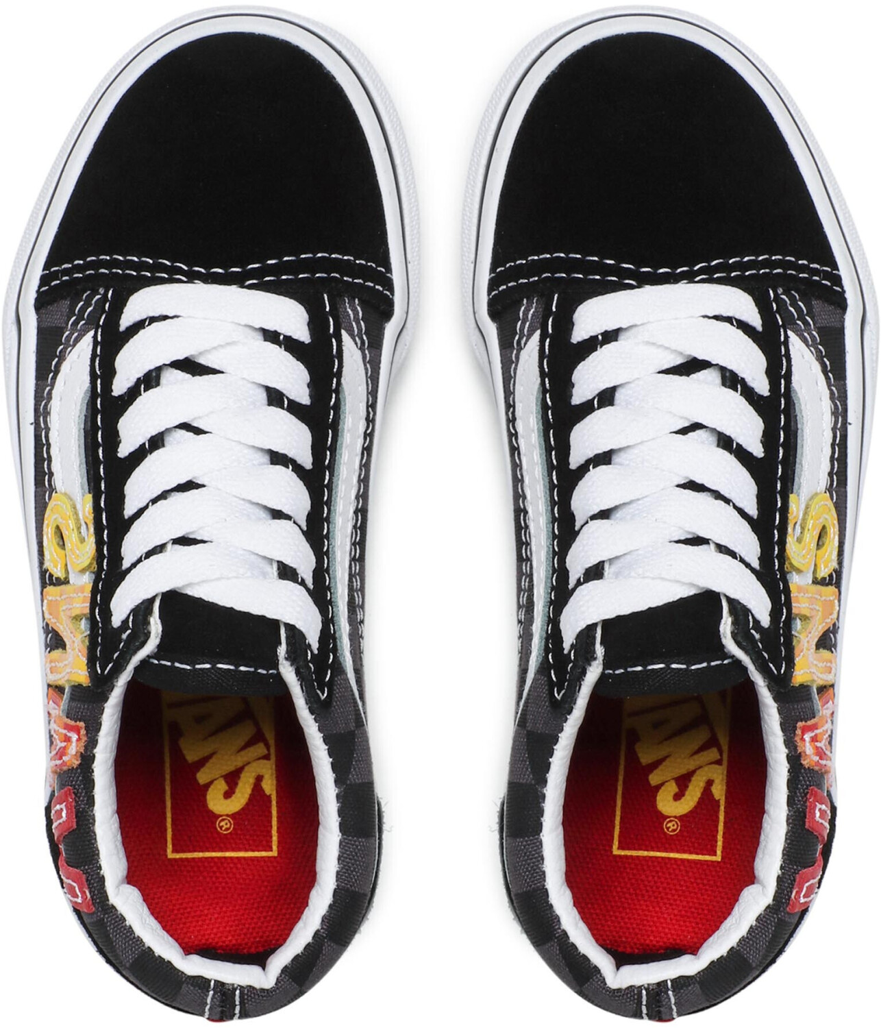 Vans old shop skool noir flame