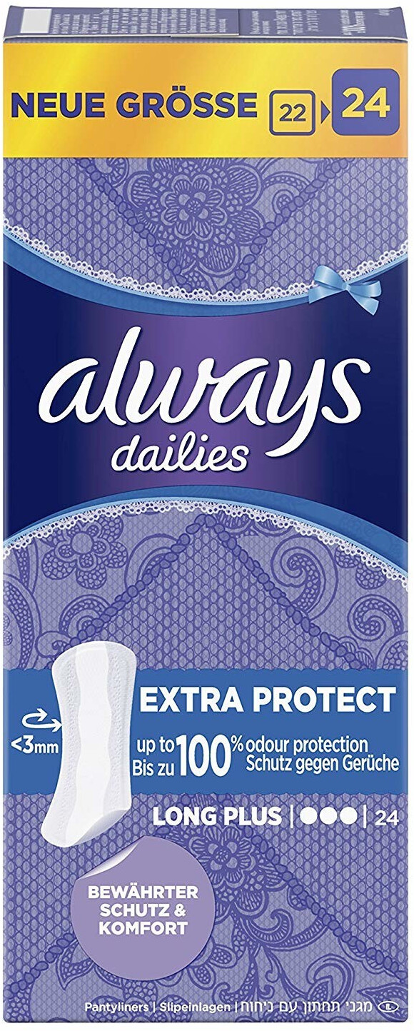 Always Dailies Slipeinlagen Extra Protect Long Plus ab 9,73 € Preisvergleich bei idealo.de