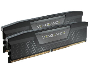 Negro Corsair Vengeance RGB DDR5 32GB 5600Mhz C36 Memoria per Desktop 2x16GB Regulación de Voltaje a Bordo, perfiles XMP 3.0 Personalizados, Factor de Forma Compacto, Optimizadas para Intel 