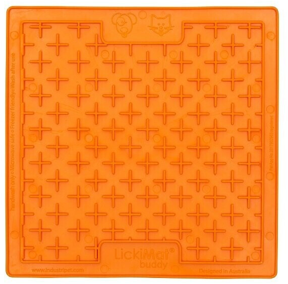 LickiMat Tapis de léchage S 20x20cm Orange LickiMat Tapis de léchage S 20x20cm Orange