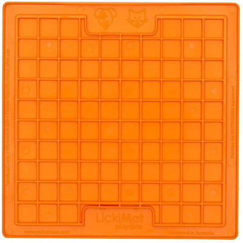 LickiMat Tapis de léchage L 30.5x25.5cm Orange