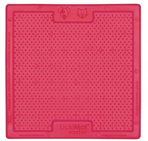 LickiMat Tapis de léchage S 20x20cm Pink LickiMat Tapis de léchage S 20x20cm Pink