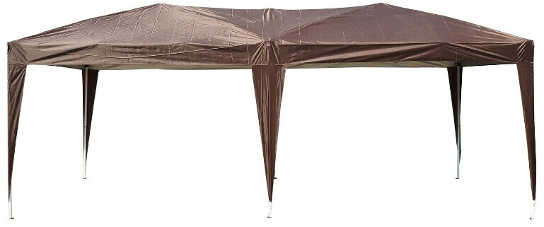 Outsunny Tonnelle barnum pliant pop-up 6 x 3 m chocolat