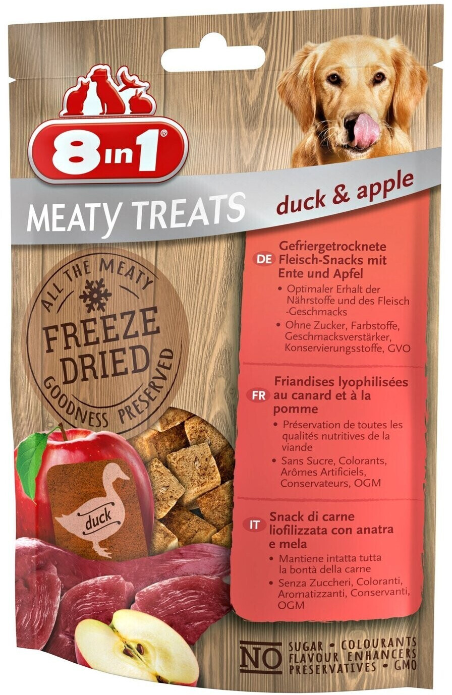 8in1 Freeze dried meaty snacks with duck and apple 50g