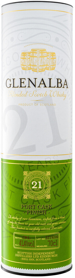 Glenalba 21 Jahre Blended | Finish € Preisvergleich 0,7l Whisky Cask Port Scotch 41,4% 39,99 bei ab