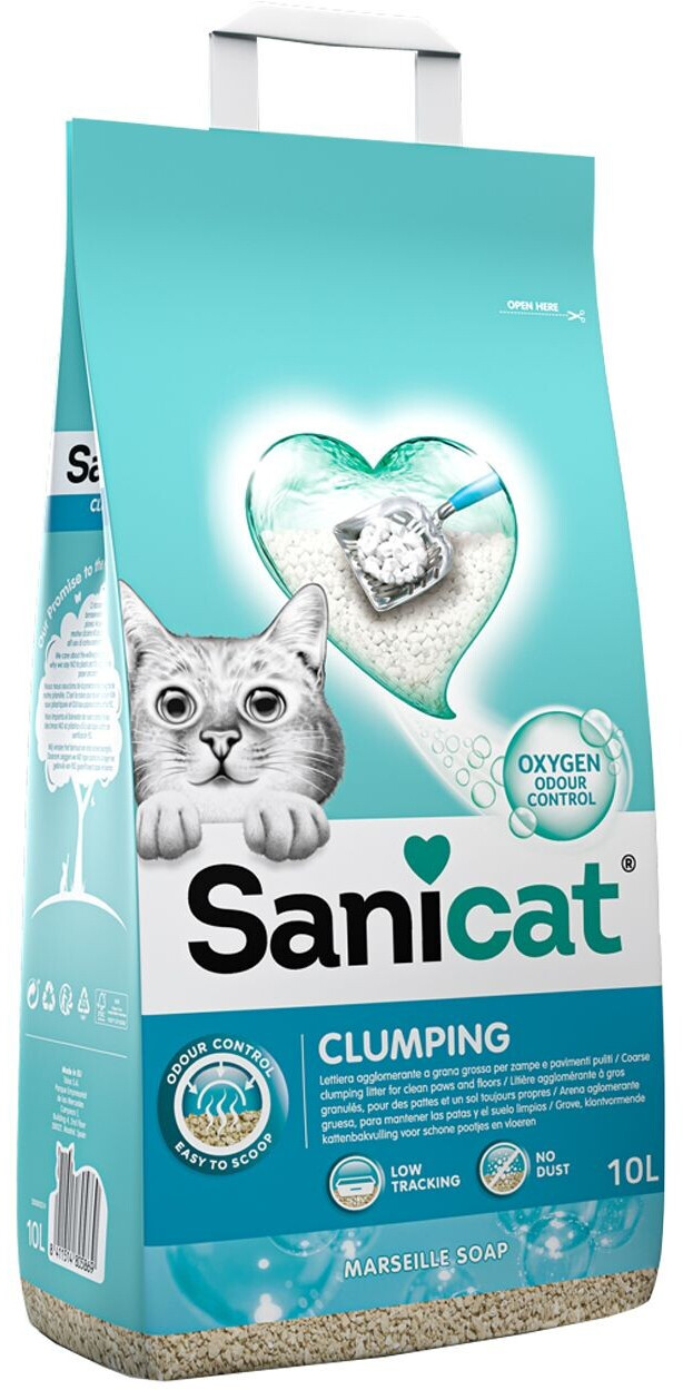 Sanicat Clumping Marseille Soap Cat Litter 10L