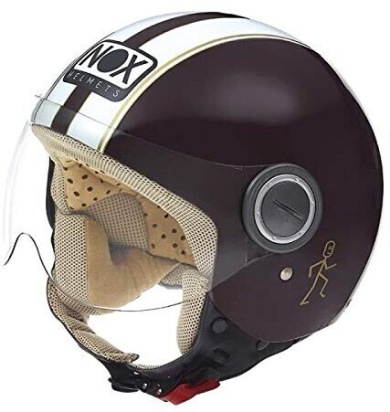 Nox Helmet N210 bordeaux blanc