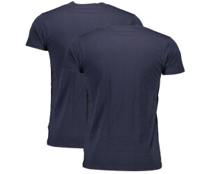 EMPORIO ARMANI T-SHIRT FOR MEN CC715-111267 BLACK/NAVY BLUE SIZE:M STRECH  FITTED