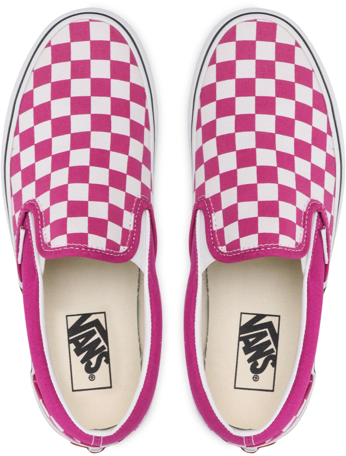 Vans pink deals checkered shoes