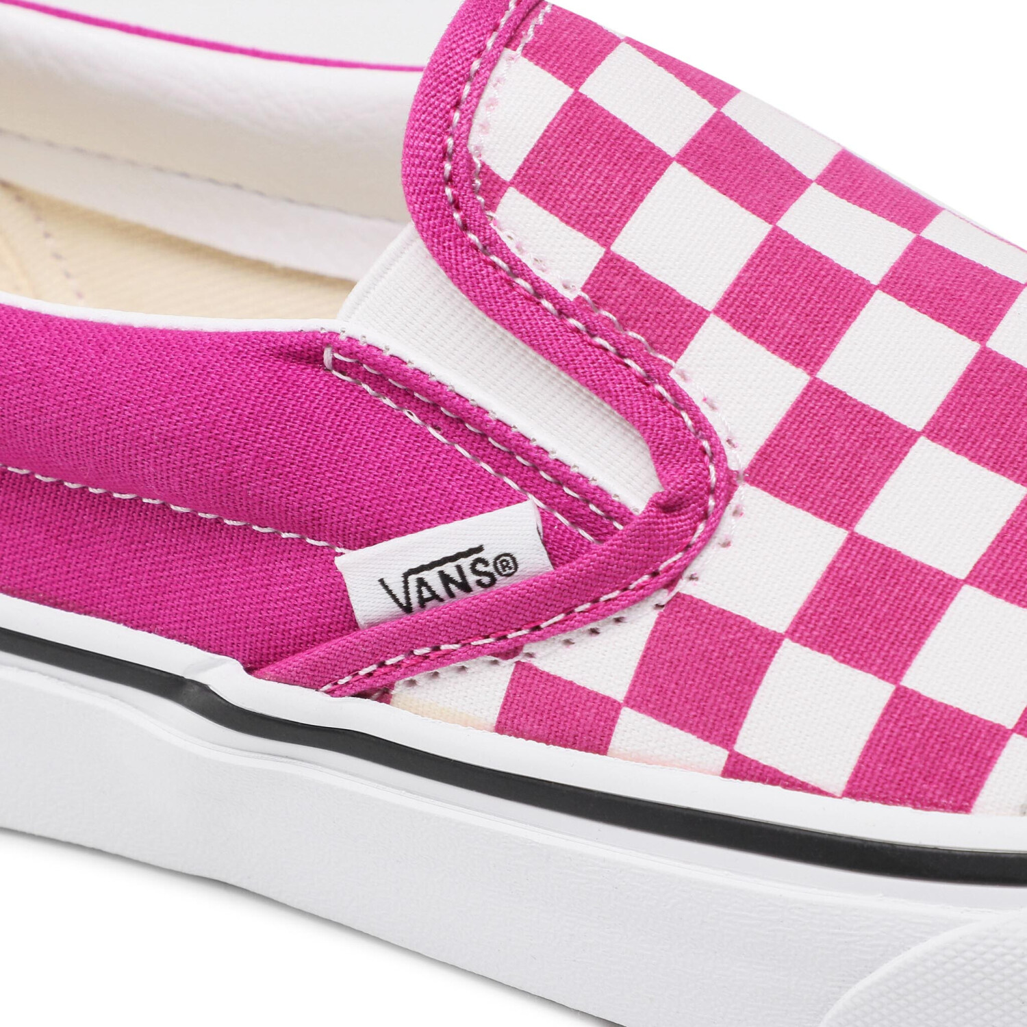 Vans Slip On Checkerboard fuchsia red true white ab 60 46