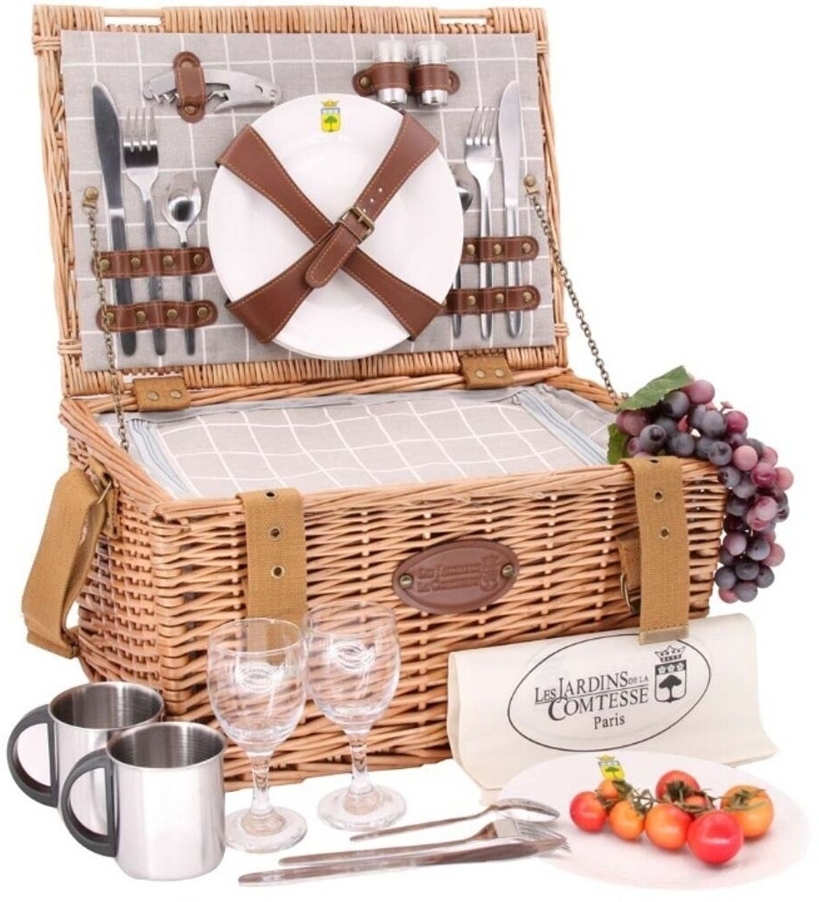 Les jardins de la comtesse Concorde picnic basket for 2 people