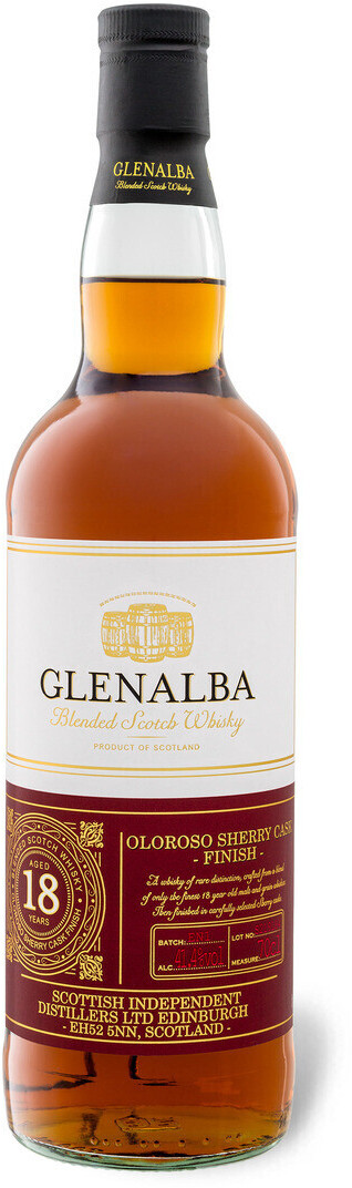 Scotch 0,7l 41,4% bei Finish ab Sherry | Cask Glenalba Whisky 18 Jahre € Preisvergleich Blended 39,99