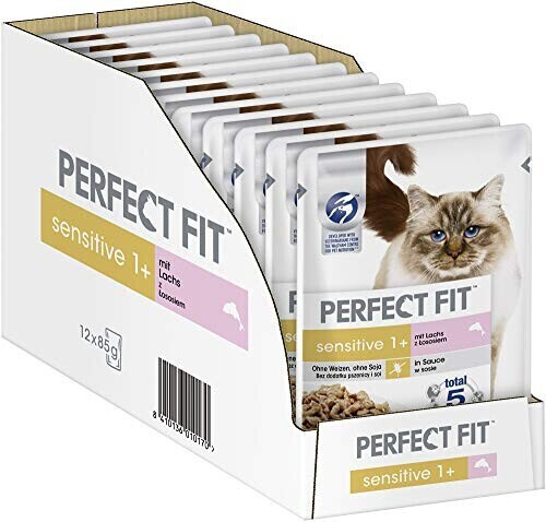 Perfect Fit Cat Sensitive 1+ Salmon VE 12x85g VE