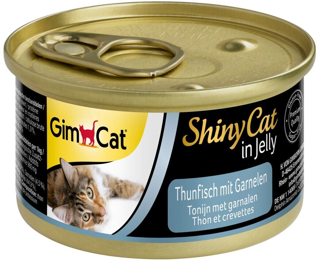 GimCat ShinyCat Jelly Tuna and Prawns6 x 70 g