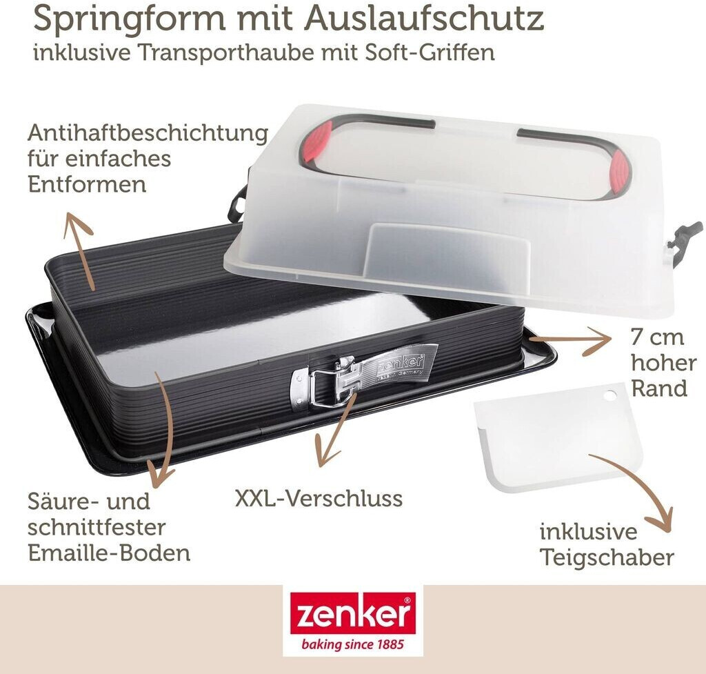 Zenker Blechkuchen-Springform Emaille mit Tragehaube ab 31,99 € (Februar  2024 Preise) | Preisvergleich bei