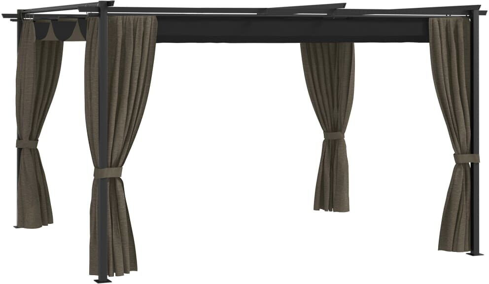 vidaXL Belvédère 4 x 3 m taupe
