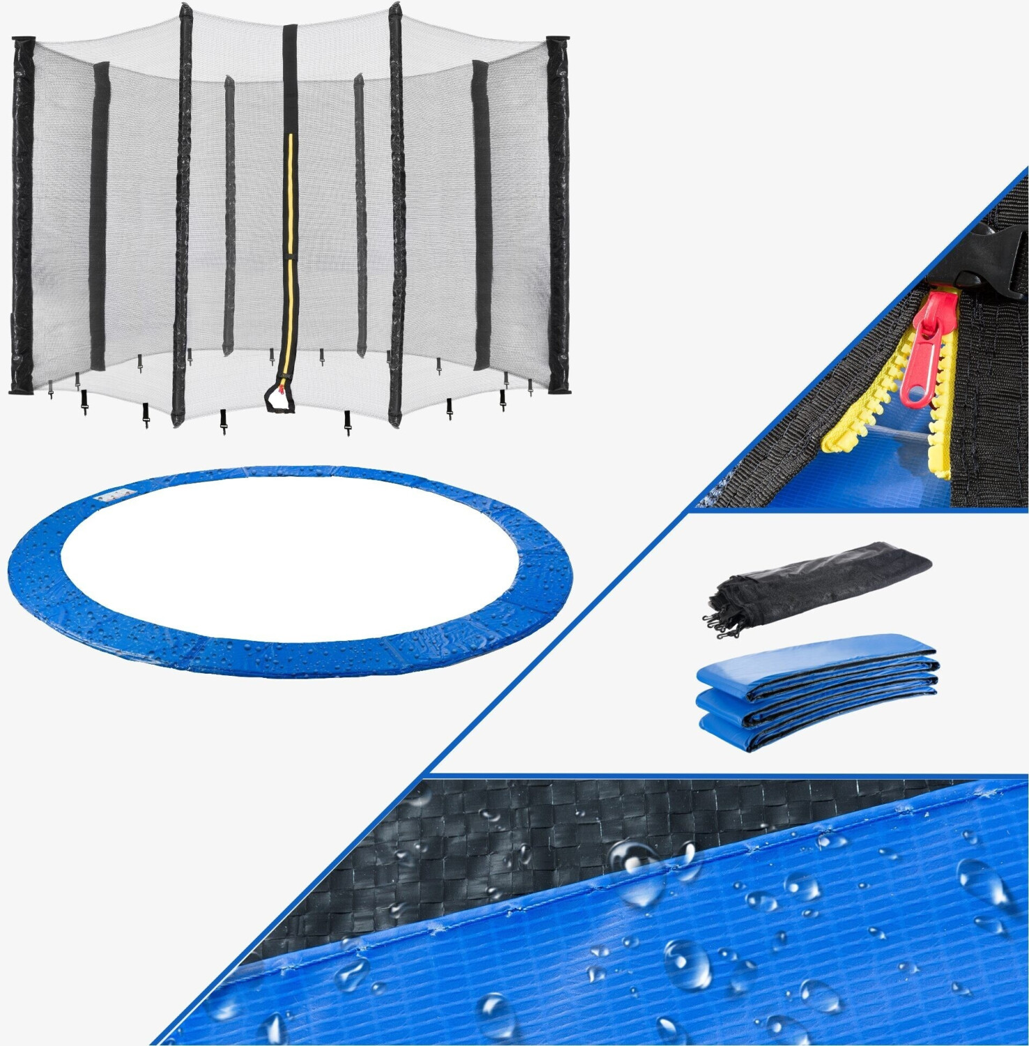 Arebos Trampoline Safety Pad + Trampoline Enclosure 396 cm