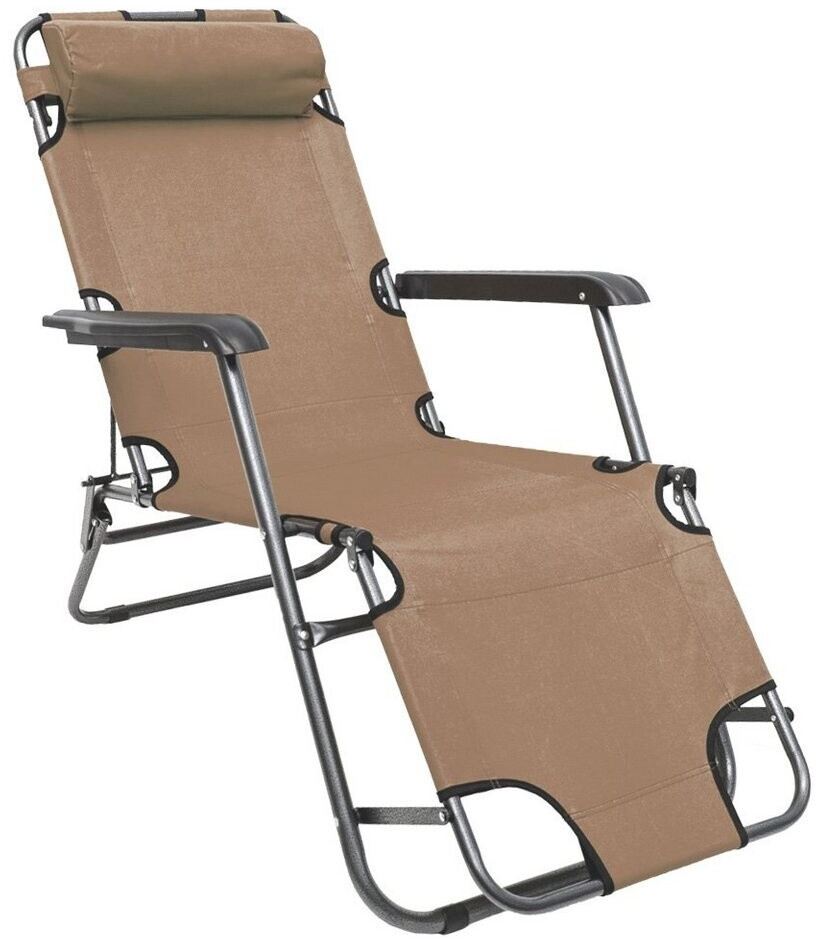 Amanka Chaise longue 153 x 60 x 30 cm beige