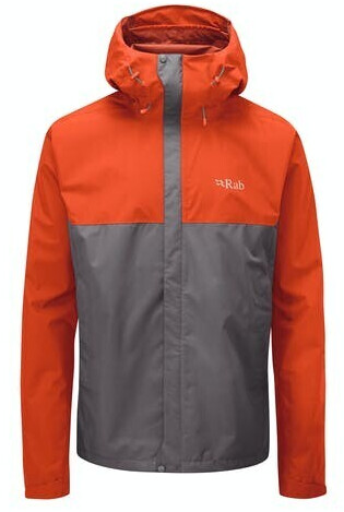 Rab Downpour Eco Waterproof Jacket firecracker graphene