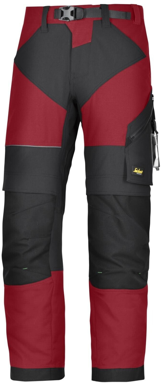 Snickers 6903 FlexiWork Pants chillired/black
