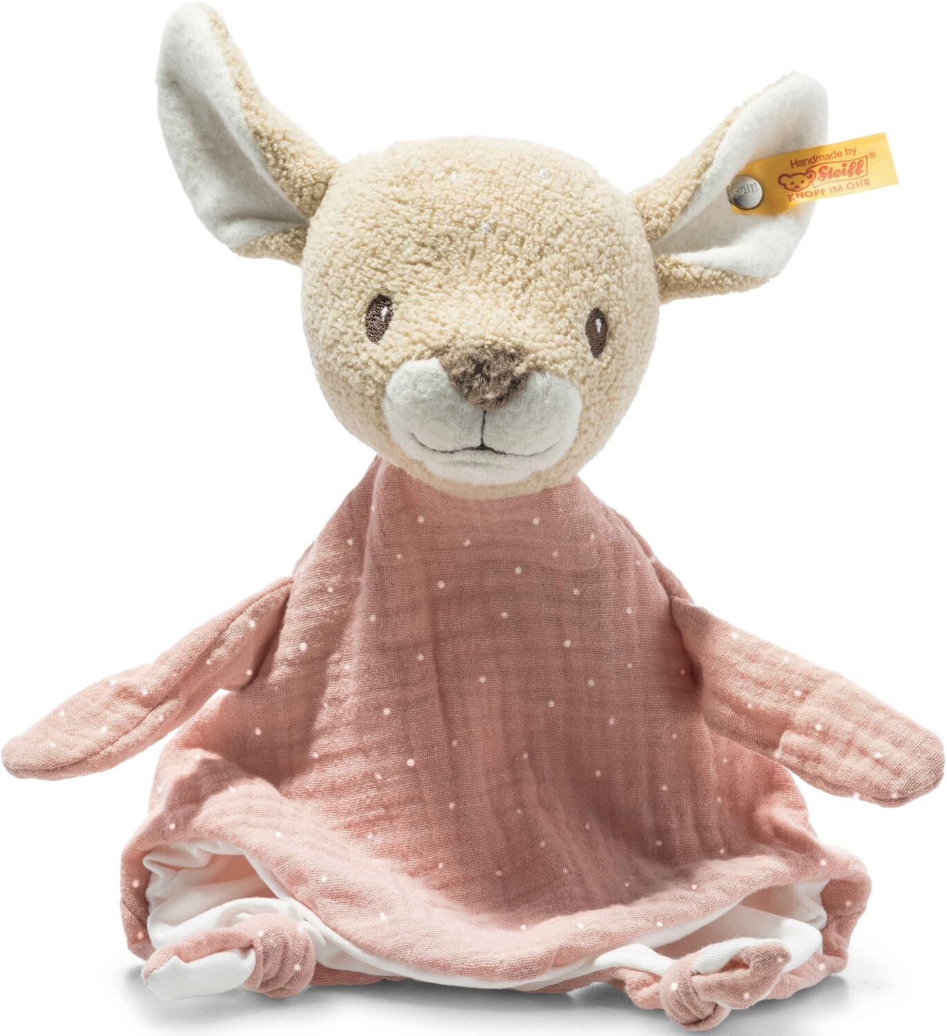 Steiff Raja deer cuddle cloth, beige/pink 30 cm