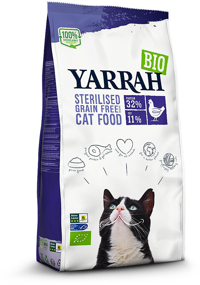 Yarrah Bio Adult Grain-Free for sterilised cats with chicken