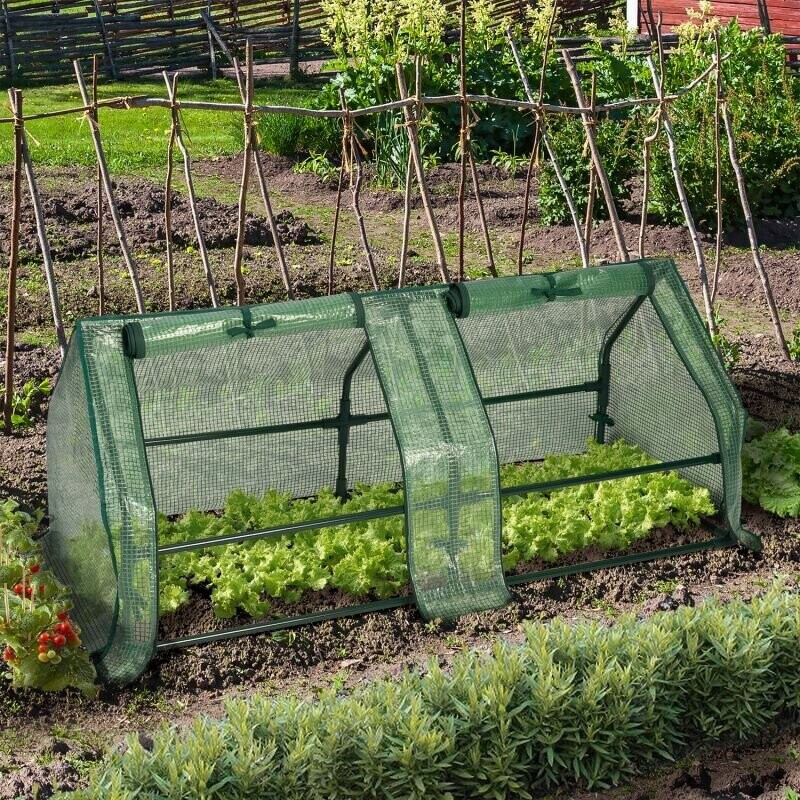 IDMarket Serre châssis de jardin spéciale forçage 120 cm verte