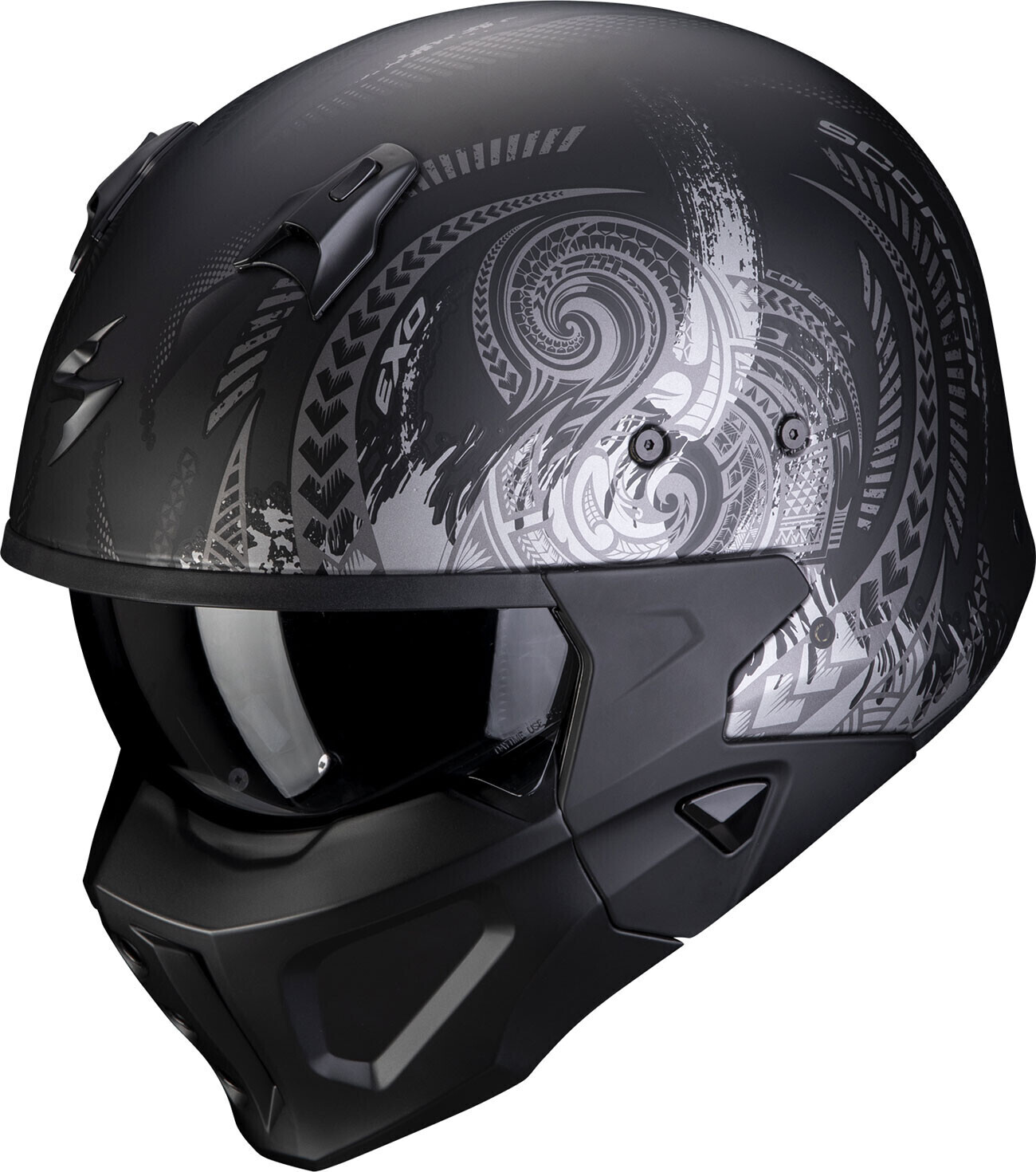 Scorpion Covert-X Tattoo noir mat/argent