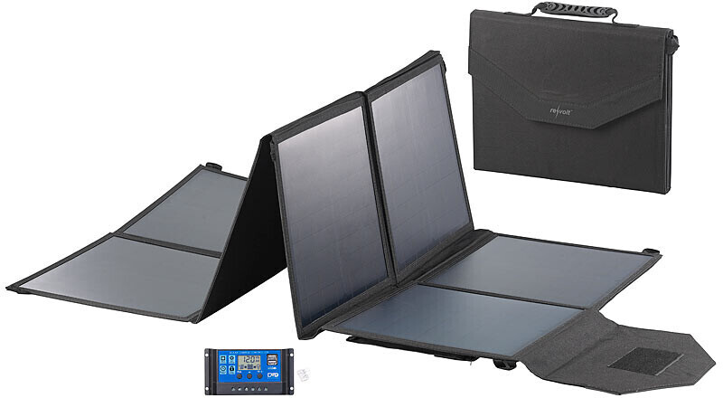 Revolt Mobile Solar Panel Mono 8 Cells 100W with Ccharge Regulator (PX2449)