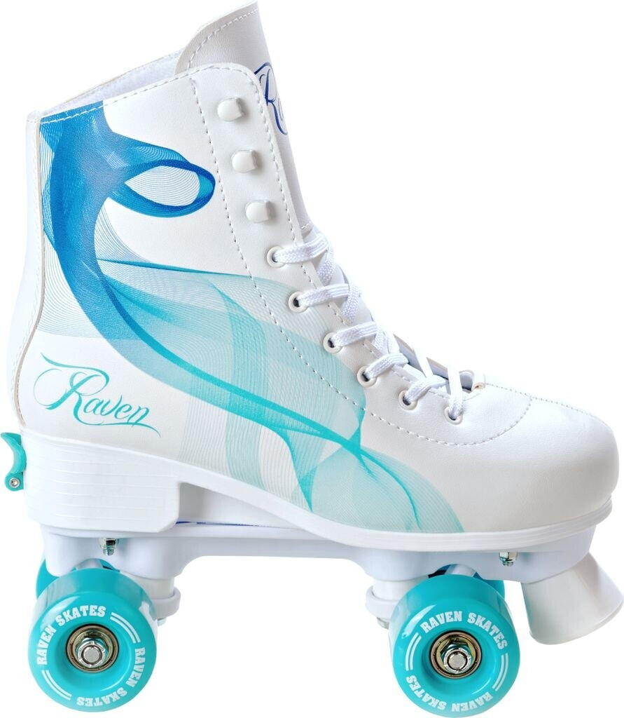 Rollers En Ligne Senia RAVEN - Enfant Mixte Taille Ajustable 34-37 - Design Pailleté Rose