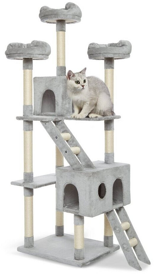 Archie & Oscar Cat Tree Locklin 186cm Light Grey