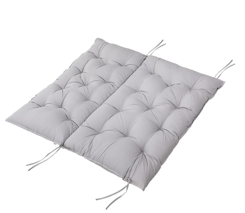 Detex Coussin pour banc avec dossier 100 x 110 x 8 cm gris clair
