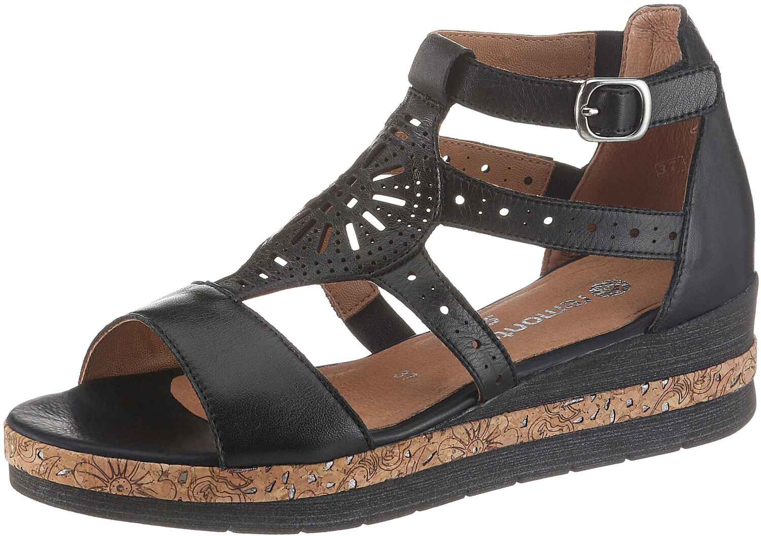 Remonte Dorndorf Wedge Sandals (D3053) black