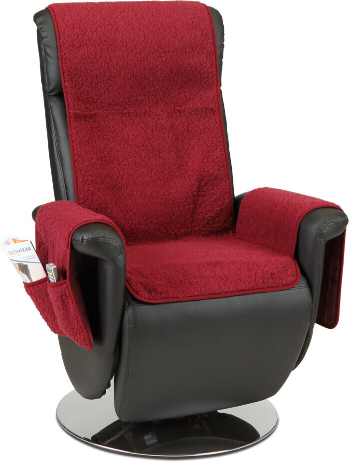 K. & N. Schurwoll Virgin Wool Chair Cover 50x160cm Bordeaux
