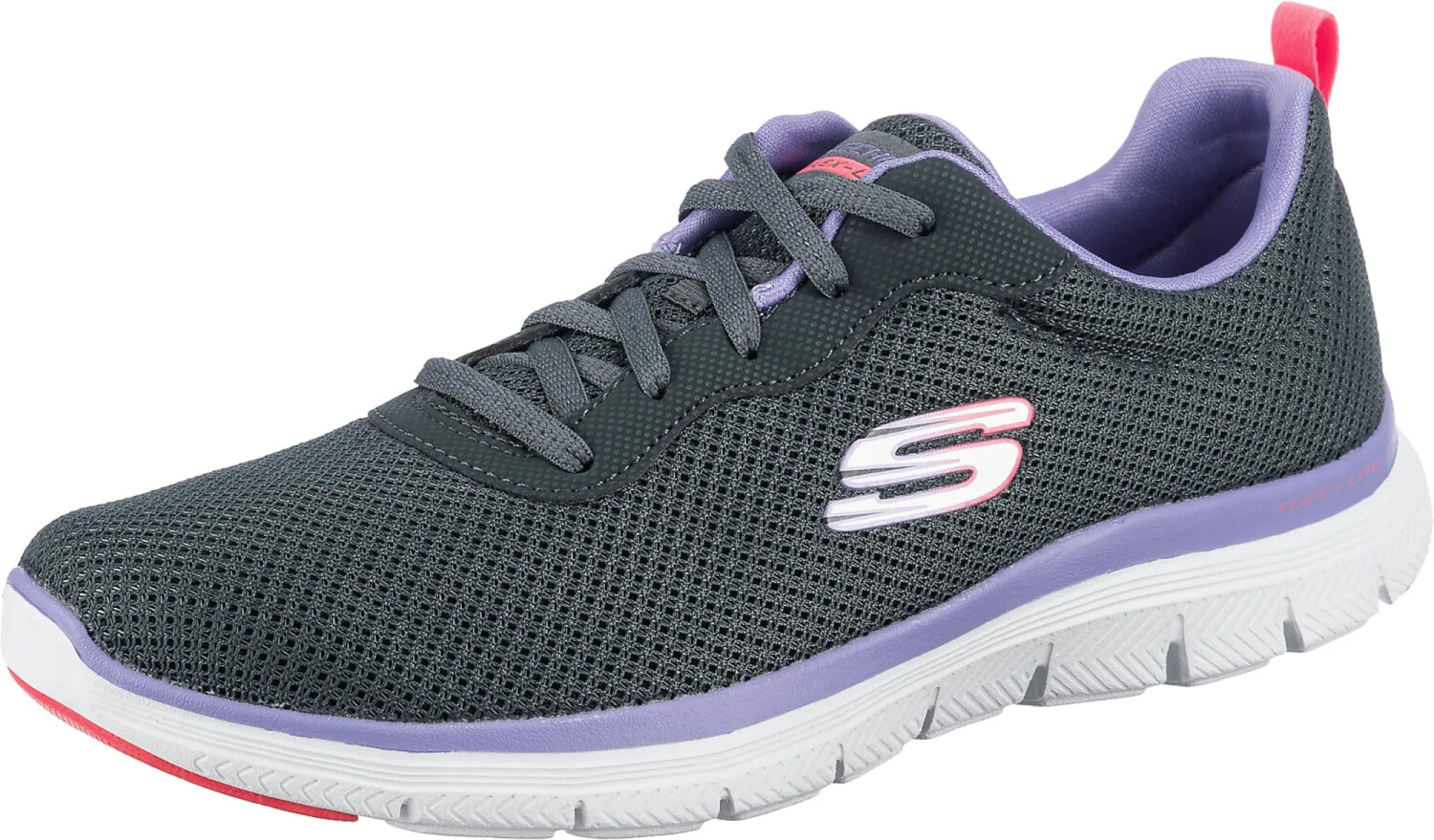 Skechers Flex Appeal 4.0 Brilliant View charcoal lila hot pink