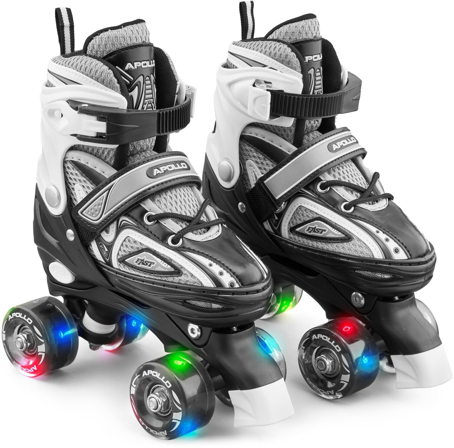 Apollo Roller Skates Super Quad X-Pro LED black/mint