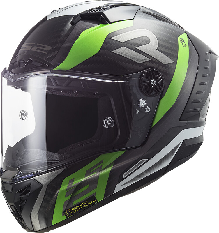 LS2 FF805 Thunder Supra Fluo vert/blanc