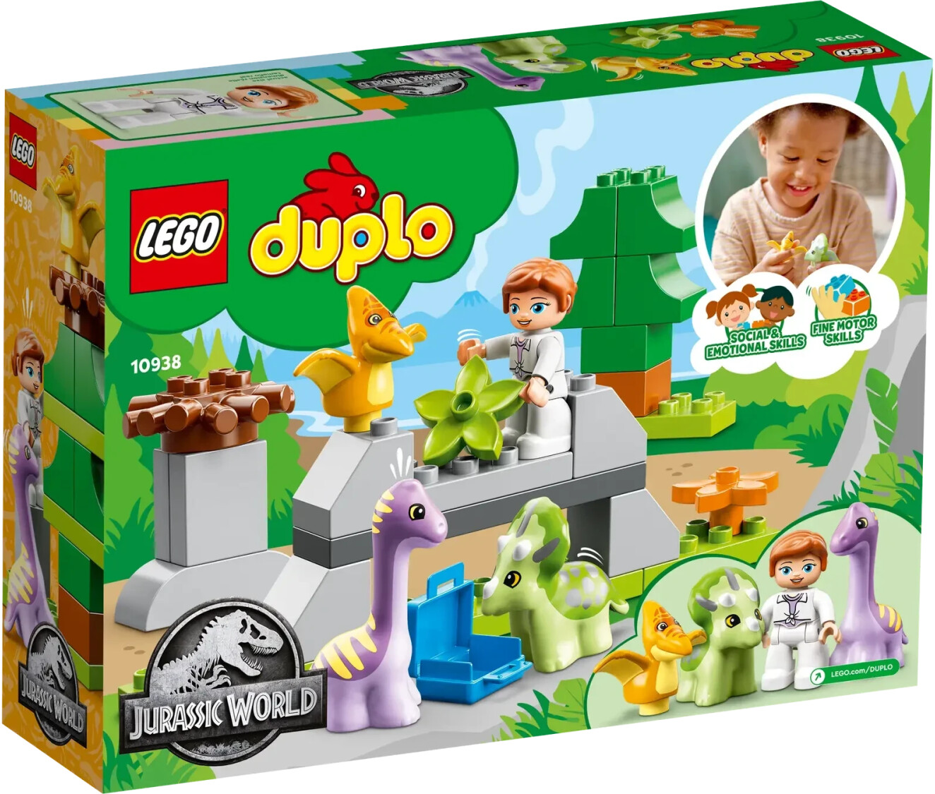 LEGO 10938 Duplo La Nurserie des Dinosaure, pour Enfants de 2 Ans et Plus