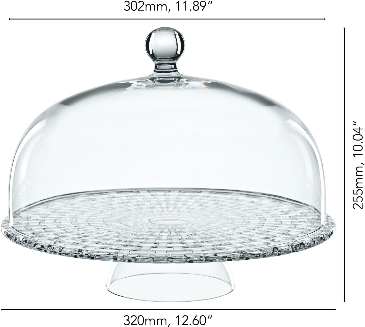 Nachtmann Bossa Nova cake plate with bonnet (32 cm)