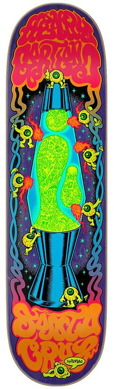 Santa Cruz Gartland Lava Lamp 8.28 Deck