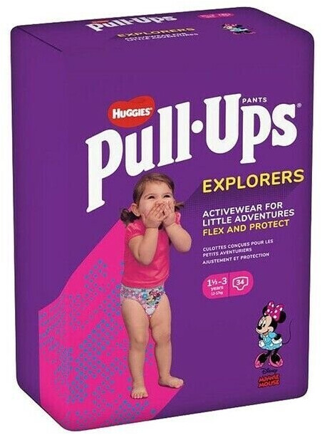 Huggies Pull-Ups Explorers niña talla 5 (12-17 kg) 34 uds. desde 15,99 €