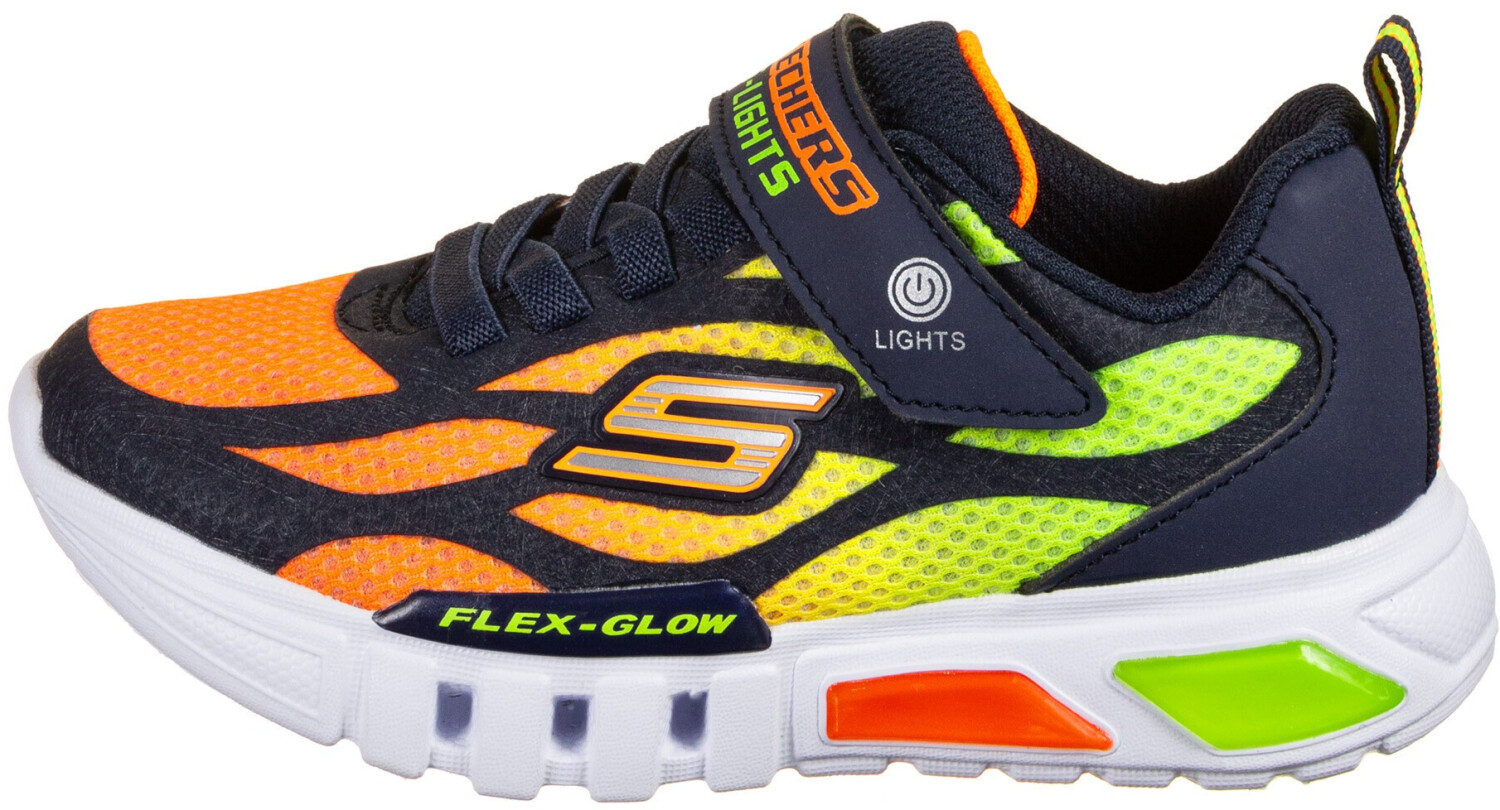 Skechers Kids Trainers Flex Glow Dezlom (400016L) navy/orange