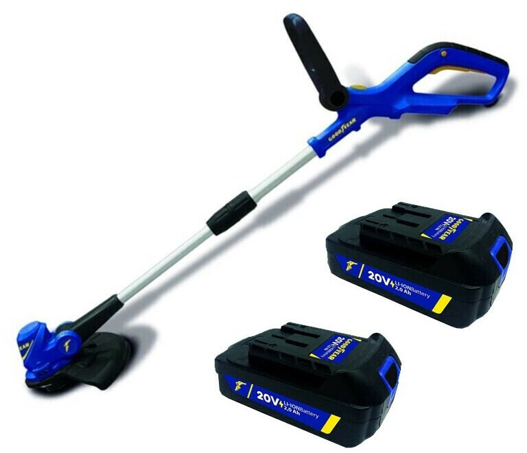 Goodyear Coupe-bordures PK5651 avec 2 batteries et un chargeur