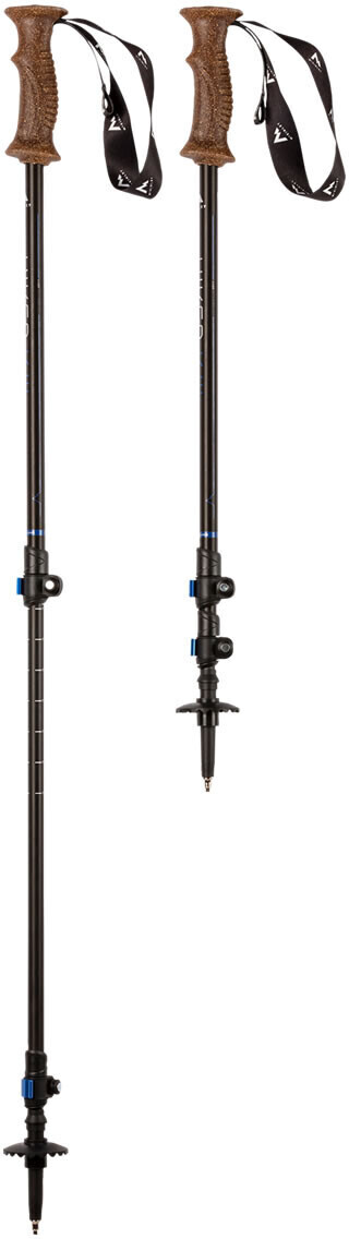 McKINLEY Wander-Stock Hiker Alu 2.0 – Teleskopstöcke, Schwarz/gelb, Bis 135 Cm