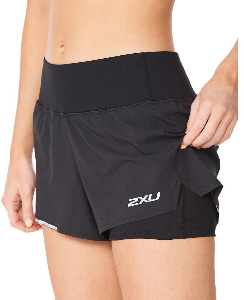 2XU Aero 2-in-1 3 Inch Shorts black/reflective silver