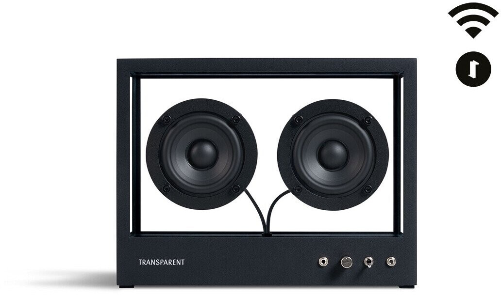Transparent Wi-Fi Small Speaker noir